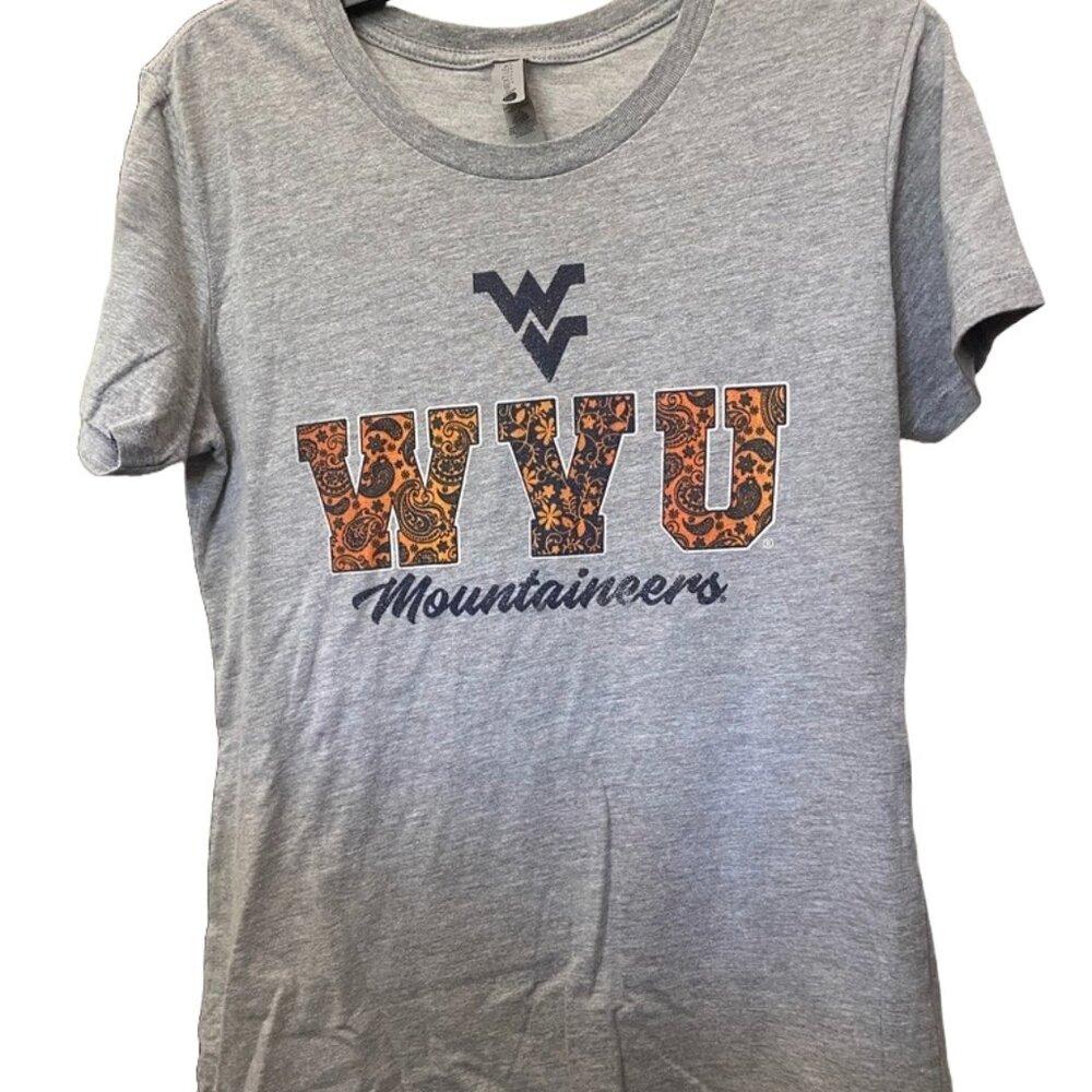 WVU West Virginia University Mountaineers Next Level Apparel Tee Shirt, Medium